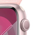 Apple Watch Series 9 GPS + Cellular 45mm Pink Aluminium Case with Light Pink Sport Loop - iBite Nitra G2