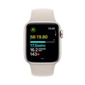 Apple Watch SE GPS + Cellular 40mm Starlight Aluminium Case with Starlight Sport Band - M/L - iBite Nitra G5