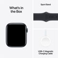 Apple Watch SE GPS + Cellular 44mm Midnight Aluminium Case with Midnight Sport Band - S/M - iBite Nitra G6