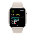 Apple Watch SE GPS + Cellular 44mm Starlight Aluminium Case with Starlight Sport Band - S/M - iBite Nitra G5